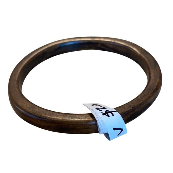 Vintage Carved Wooden Bangle Bracelet - Picture 1 of 7